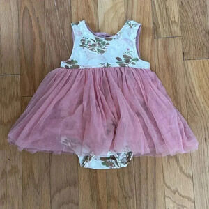 Pink Chicken | Pink Tutu | Body Suit | Bunny Floral | size 18/24 months